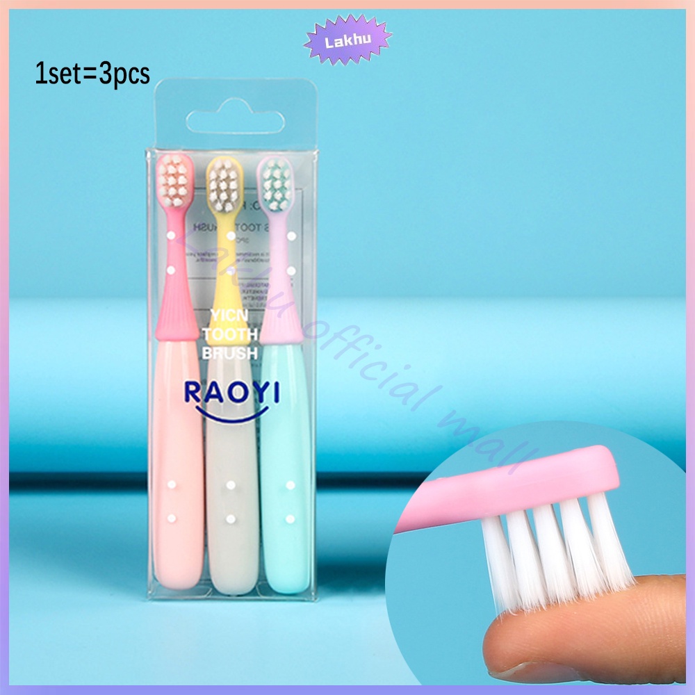 Lakhu sikat gigi bayi lembut/Sikat gigi anak lembut soft toothbrush baby 3pcs/set