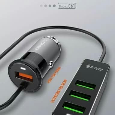 Charger Mobil LDNIO C61 4Usb Mobile Combo Smart Fast Charger