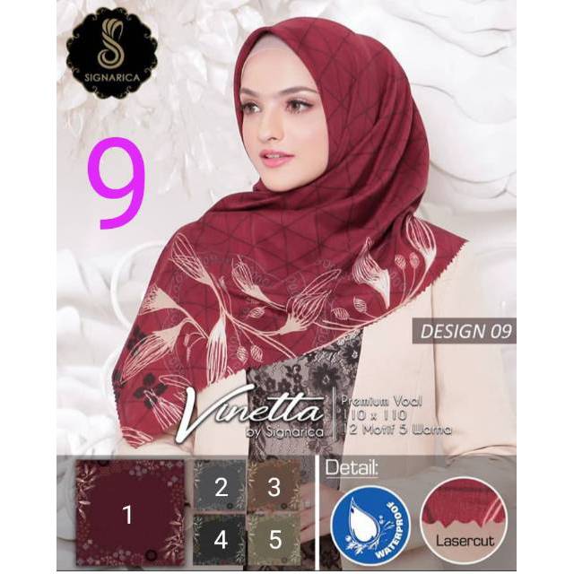 HIJAB MOTIF JILBAB MOTIF VINETTA BY SIGNARICA DESIGN 9