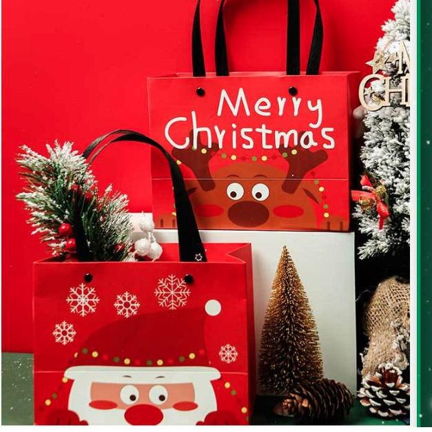 

[KODE 7JZHJ] kantong tali tb natal , kantong santa , kantong hadiah natal x'mas