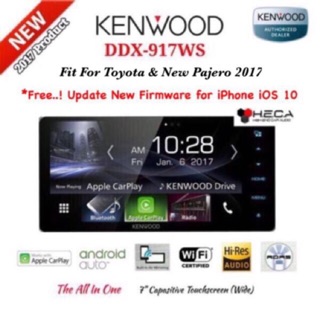 Kenwood DDX 917WS Head Unit Double Din Tape Mobil  DDX917WS 