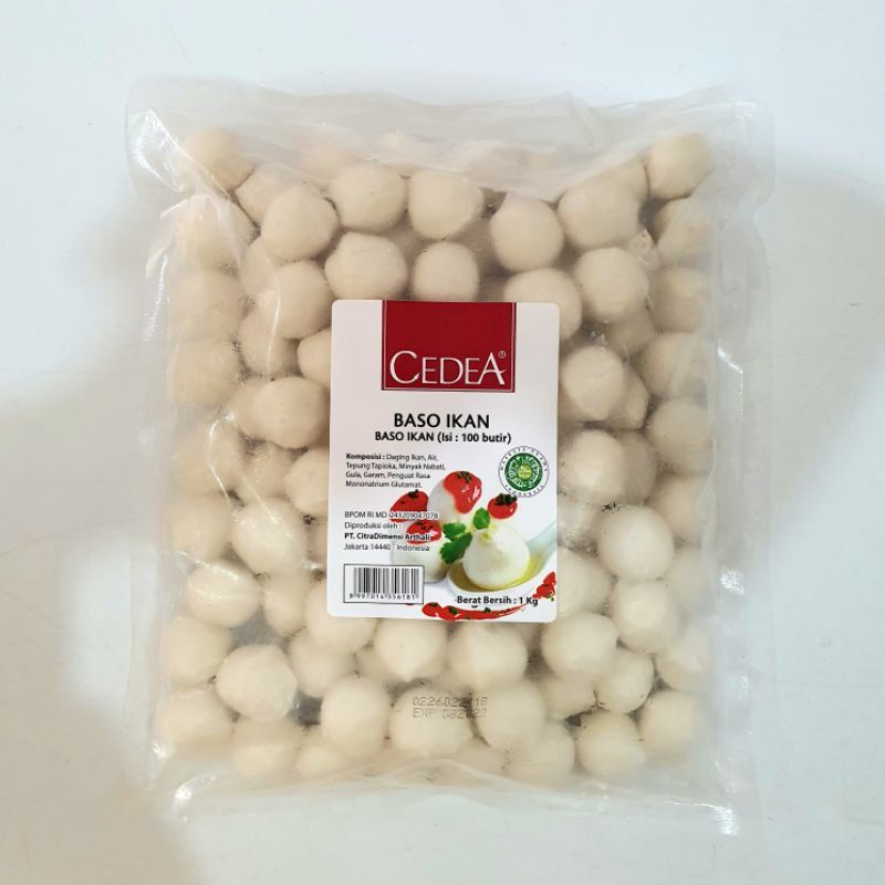 Cedea Fish Ball Bakso Ikan 1kg 100 pcs