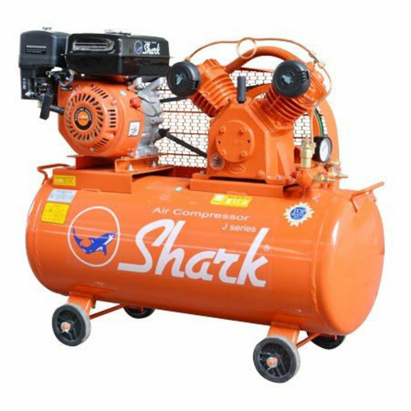 Kompresor Angin Bensin Shark 1 Hp + Engine Shark