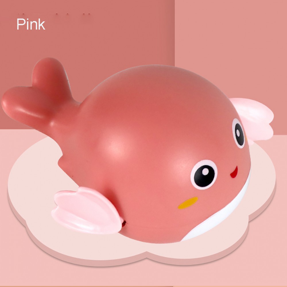 LAKOE  Mainan Mandi Anak Bayi Bentuk dalfin / bath toy bayi-Pink