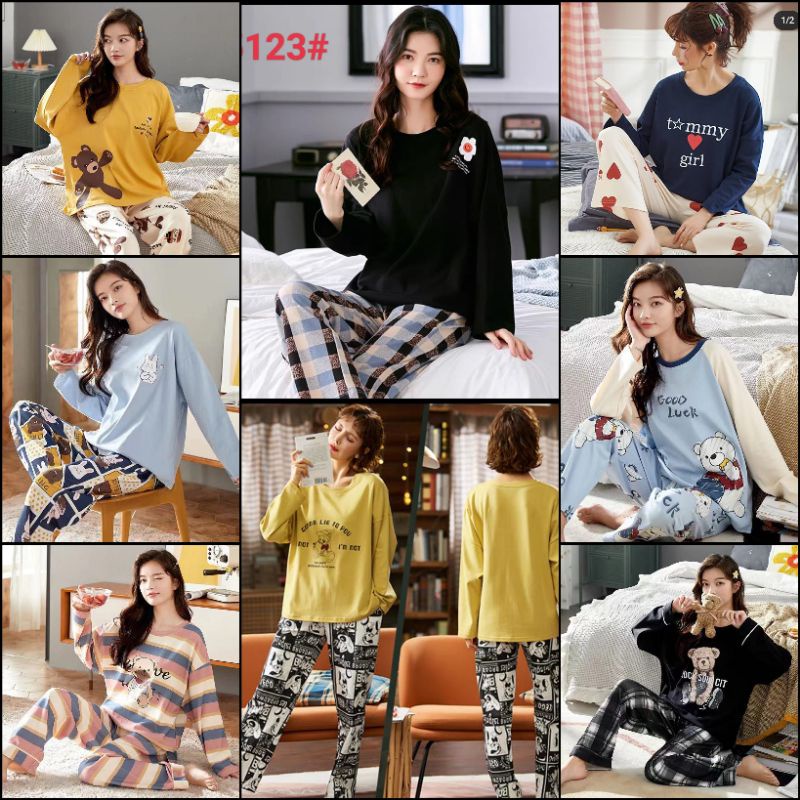 Baju tidur piyama wanita import sleepwear