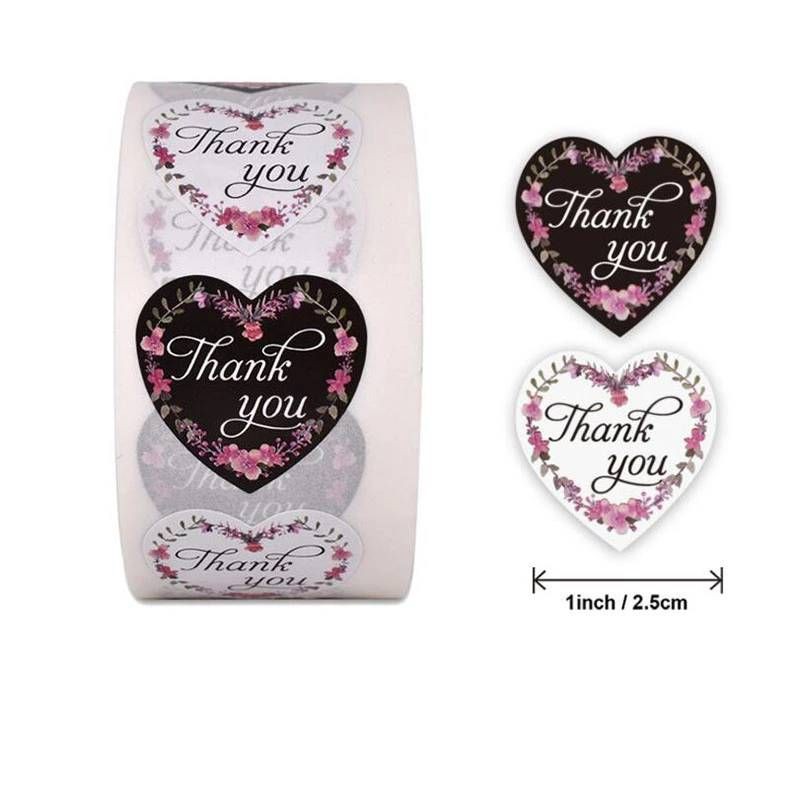 [100PCS] (Part 2) Sticker Label Thank You for Your Order Baked with Love Diameter 2,5cm-P