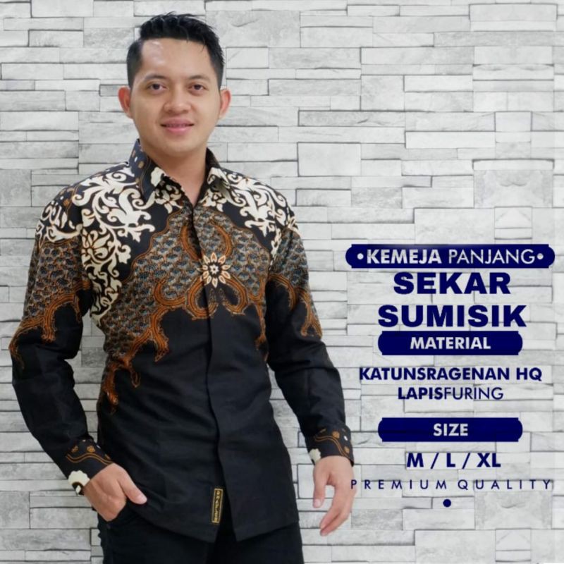 kemeja batik sumisik/hem batik pria/kemeja batik pria/batik pria terbaru/kemeja batik terlaris/batik