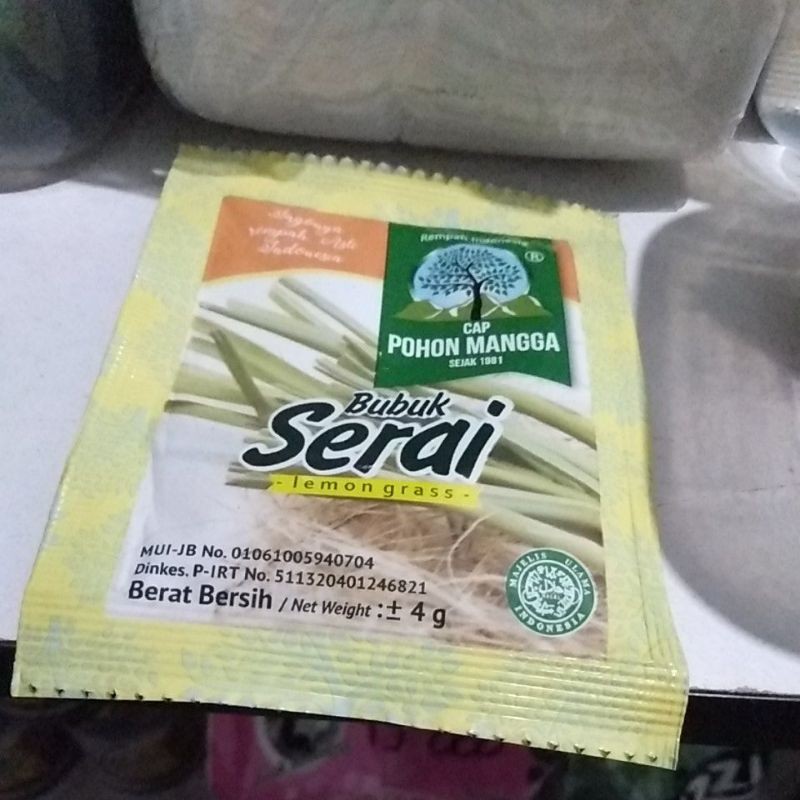 

bubuk serai cap pohon mangga