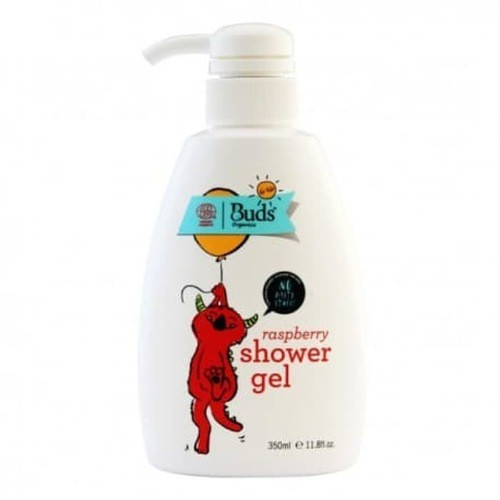 Buds Organics - Raspberry Shower Gel 350 ml - Sabun Mandi Anak Organik