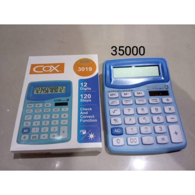 

Kalkulator 12 Digit Merk COX tipe 3019