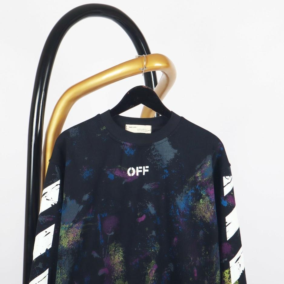 Modern.. SWEATER CREWNECK OFFWHITE GRADIENT - OFFWHITE CREWNECK -SWEATER OFF-WHITE