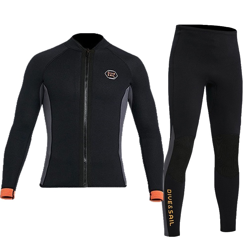 Jual DIVE&SAIL 3MM Neoprene Wetsuit Men's Scuba Diving Suit Top Jacket