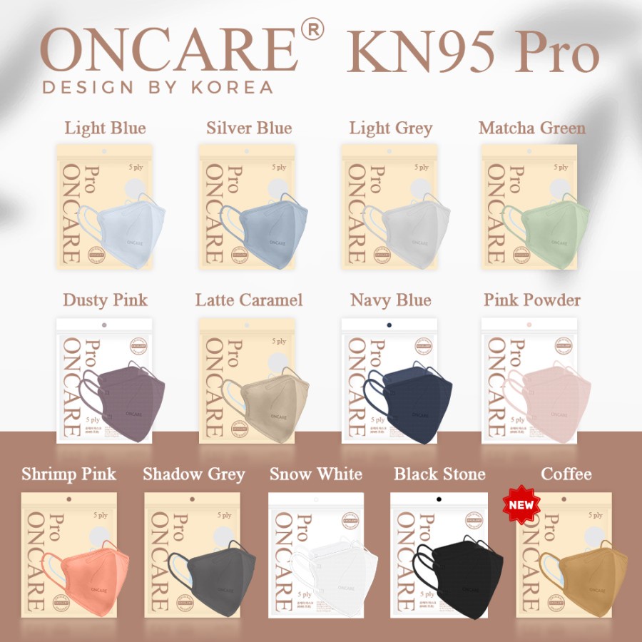 Masker KN95 N95 5ply mouson Pro Colorful N95 KN 95 Oncare Masker Earloop careion Original model Korea