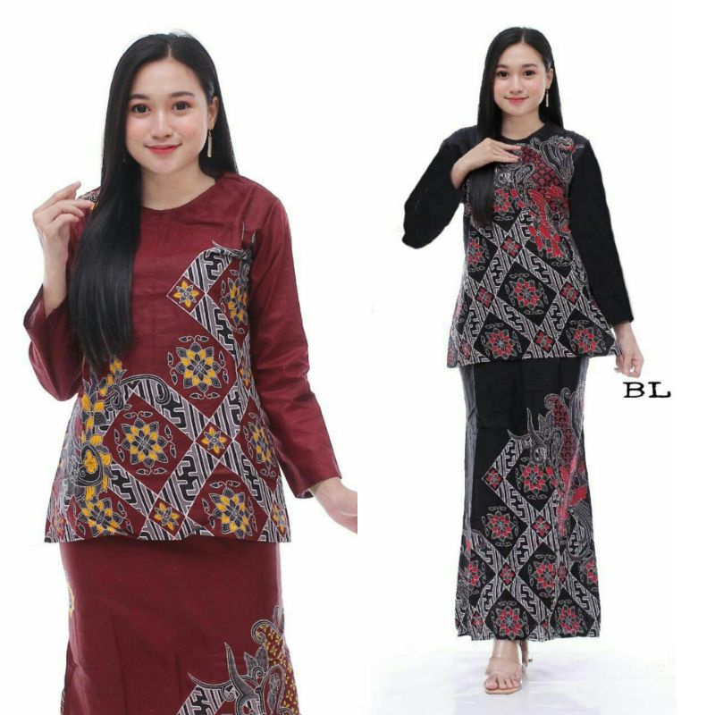 ROK DAN BLUS SETELAN LENGKAP BATIK RNB ORIGINAL MODERN SIZE M L XL