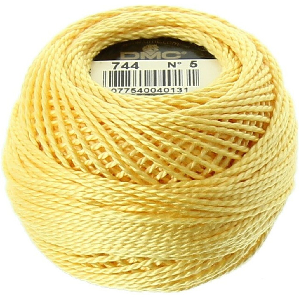 Benang Sulam DMC Art 116 Cotton Perle Pearl Ball Size 5 Kode 744