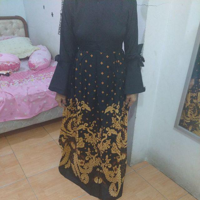 Maura Couple - Sania Ruffle Batik Couple Ori Garansi Termurah Shopee - Solo - Pekalongan