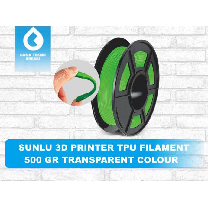 

Filament TPU Sunlu 500gram TRANSPARANT COLOUR - CL BLUE