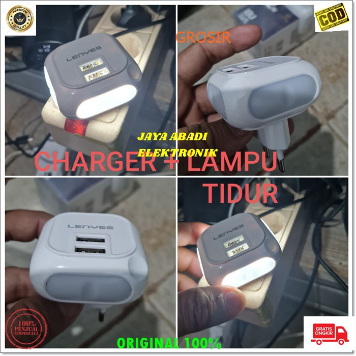 J325 LENYES 2 USB LAMPU TIDUR LED CHARGER FAST CHARGING 2.4A WATT SMART TRAVELL ADAPTIVE ADAPTOR CAS CASAN ADAPTOR USB ADAPTER TC SUPER SPEED ANDROID HP HANDPHONE QUICK QUALLCOM BISA JUGA UNTUK LAMPU TIDUR LEBIH PRAKTIS DAN HARGA TERJANGKAU