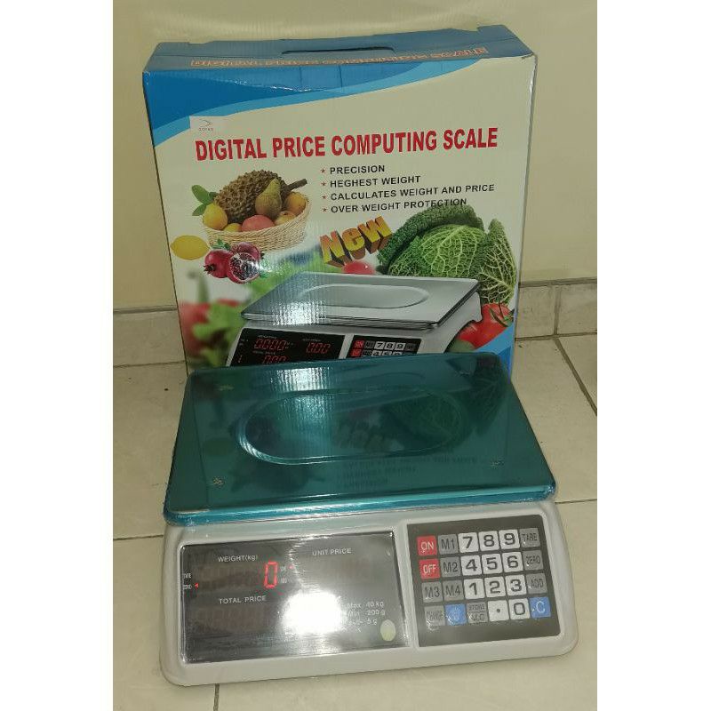 Timbangan Buah Digital 40 KG / Digital Computing Scale Double Display