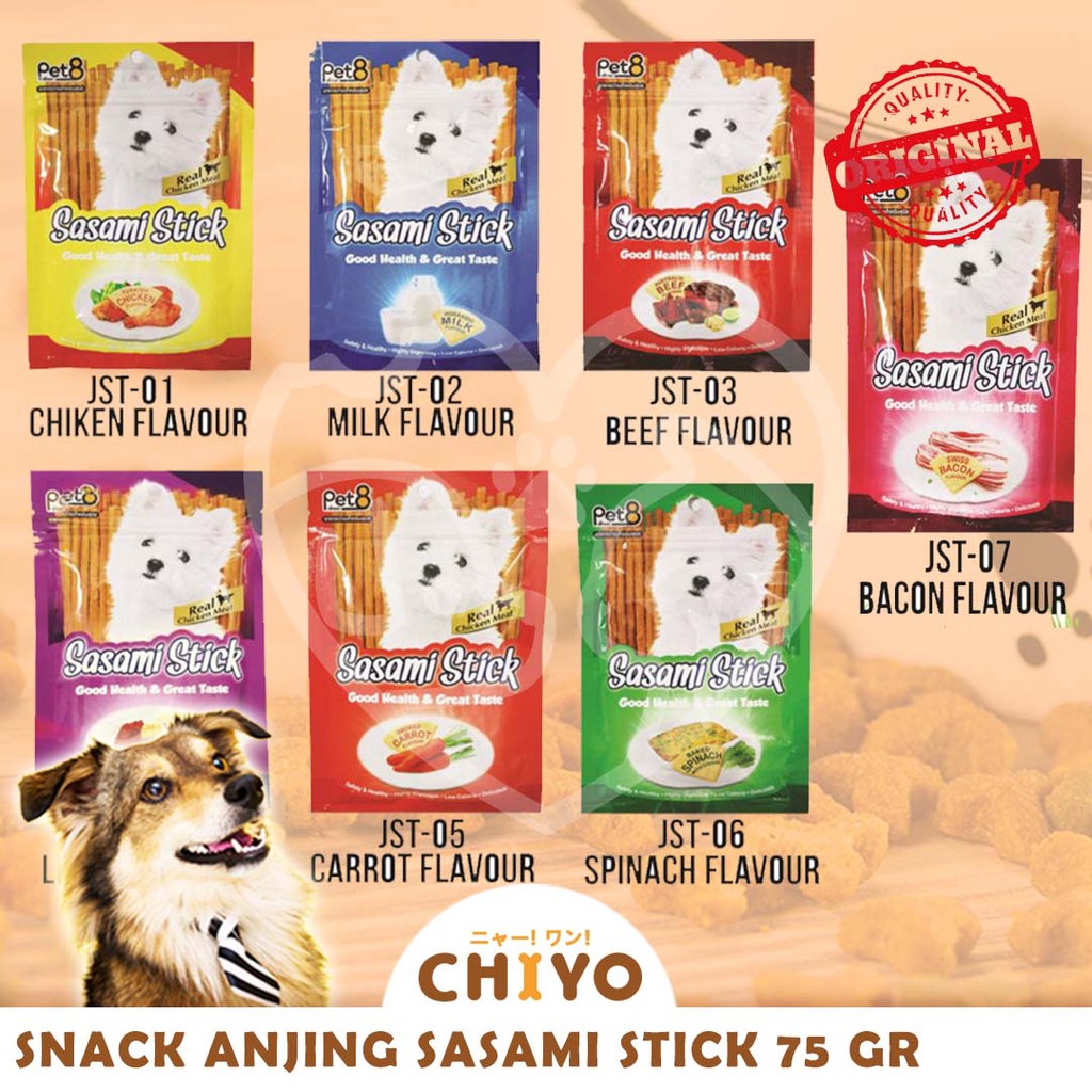 SASAMI STIK SNACK ANJING 75 GR [ DOG FOOD ]