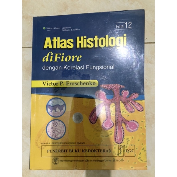 PRELOVED Atlas Histologi diFiore Edisi 12 ORIGINAL