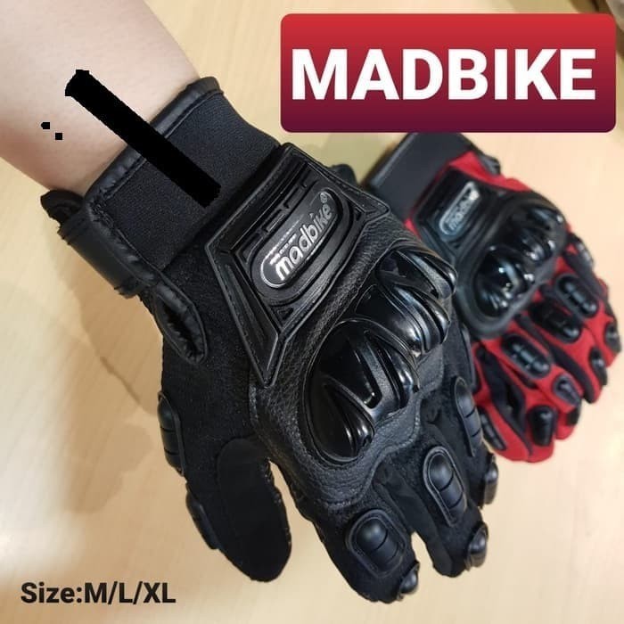 Original Gloves Sarung Tangan MADBIKE Protector Glove Kevlar PVC Keras High Quality Extra Hard