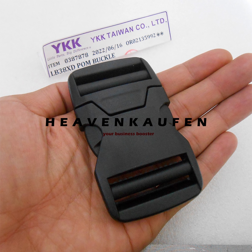 Buckle Slop Kunci Sodok YKK 3,8 cm Poly Acetal POM Kuat Bagus High Quality Type LB38XD