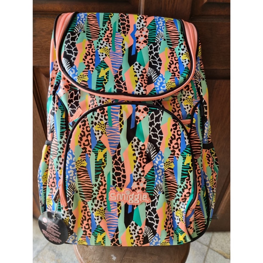 Sale: Smiggle Backpack Tas Anak Leopard Wild Big Size Original