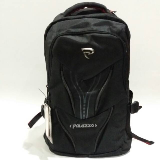 Tas ransel palazzo 35099 tas backpack sekolah blackred