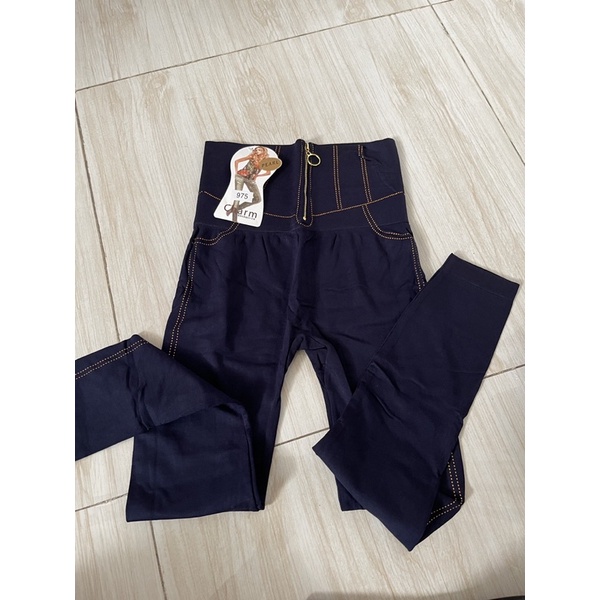 LEGGING JEANS ZIPPER IMPORT KODE 975