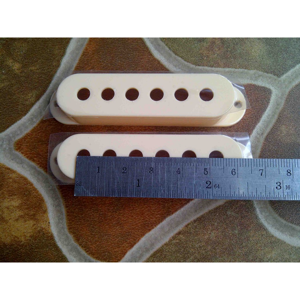 Ivory 5.5mm Single Cover Pickup Gitar Warna Gading Ibanez Fender Seymour Duncan Dimarzio Tesla Inf