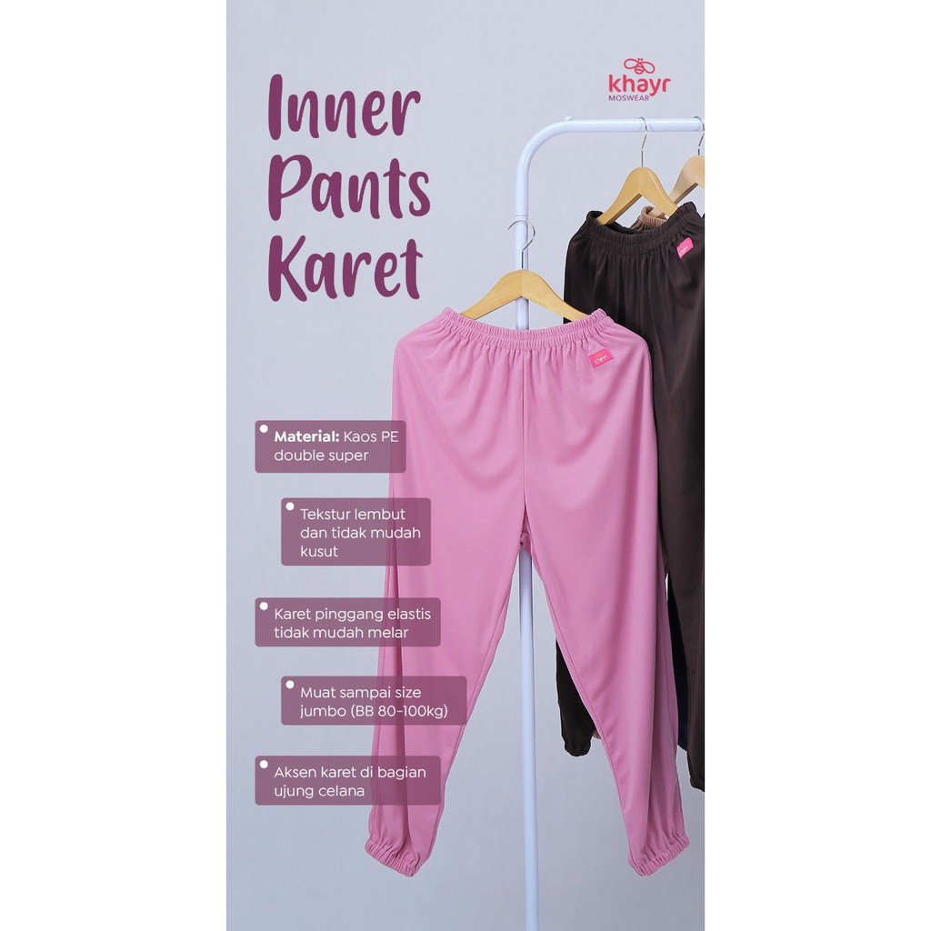 INNER PANTS KARET BY KHAYR MOSWEAR