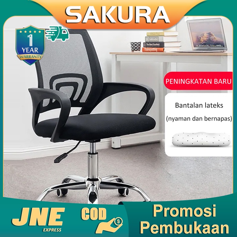 Weyon Sakura Kursi Kantor Mengangkat Kursi Kantor Kursi Mesh Dekompresi Nyaman Kursi Putar Ergonomis(A301)