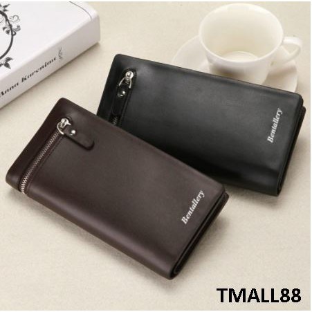 TMALL88 COD Dompet Panjang DP02 Bahan Kulit DOMPET PRIA DAN WANITA Dompet import real pict