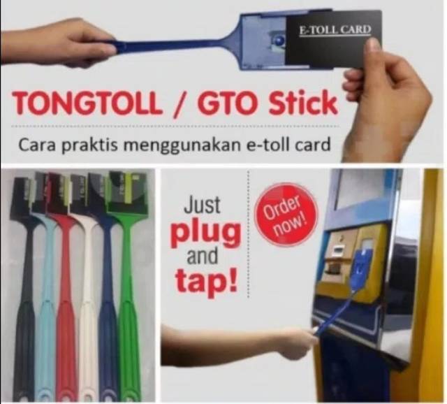 Tongtoll tongkat kartu E toll E money E toll card random