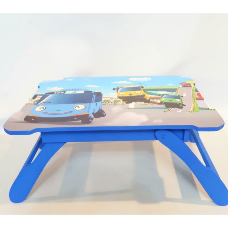 MEJA LIPAT ANAK CUSTOM KARAKTER NAMA ANAK Meja Belajar PORTABLE KIDS SOUVENIR ULTAH WOODEN GIFT