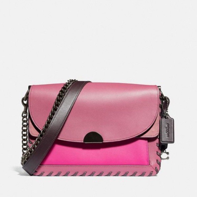 coach Dreamer Shoulder Bag In Colorblock With Whipstitch