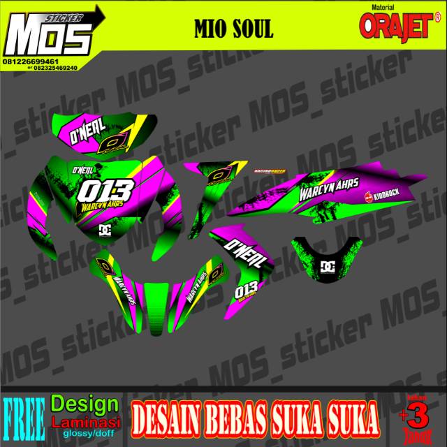 Decal Stiker Motor Mio Soul Gt Full Custom Shopee Indonesia