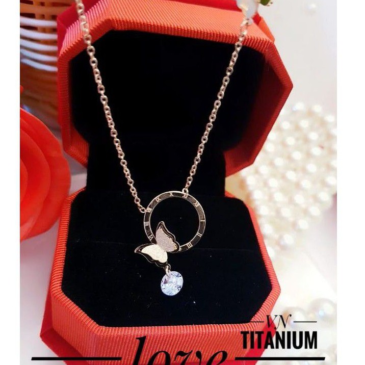 Titanium Kalung Kupu Terlaris KL547