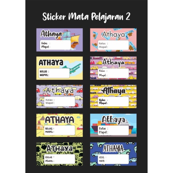 

Sticker Label Buku