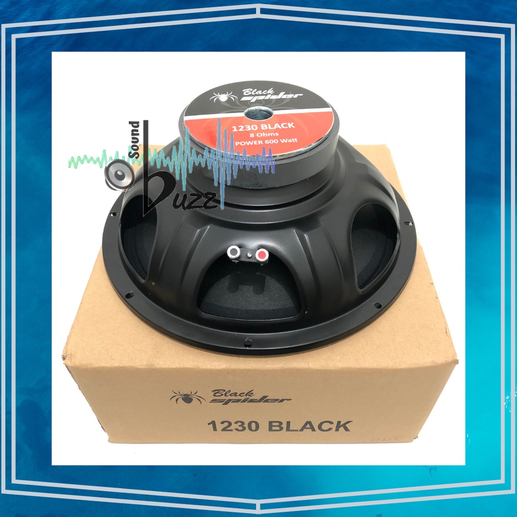 Speaker 12 inch BS 1230 Black Spider 1230 Black Full Range