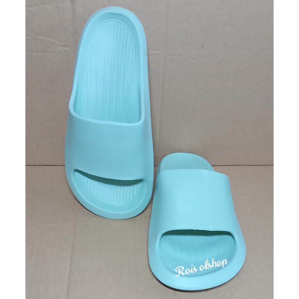 Sandal Eva Karet Polos Wanita Slip On Korean Style Mumer