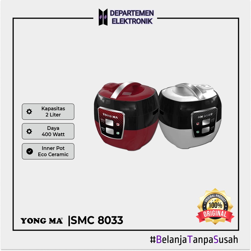 Yong Ma Magic Com / Rice Cooker SMC 8033 MURAH BANGET / GARANSI RESMI