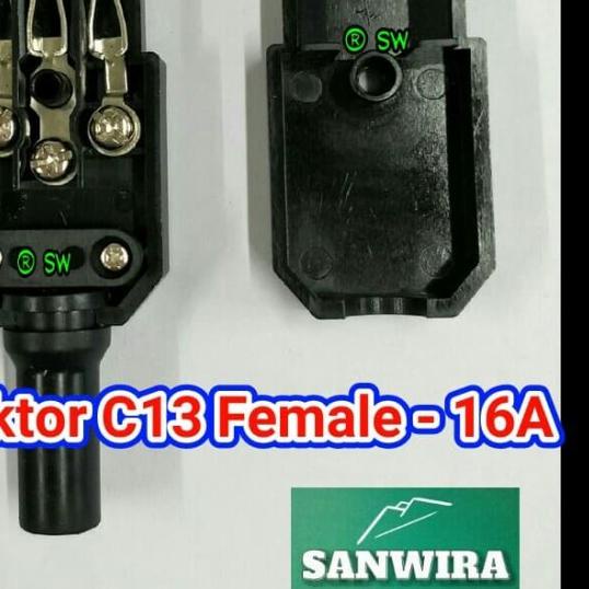 Konektor C13 Female - 16 Ampere (Socket C13 F)