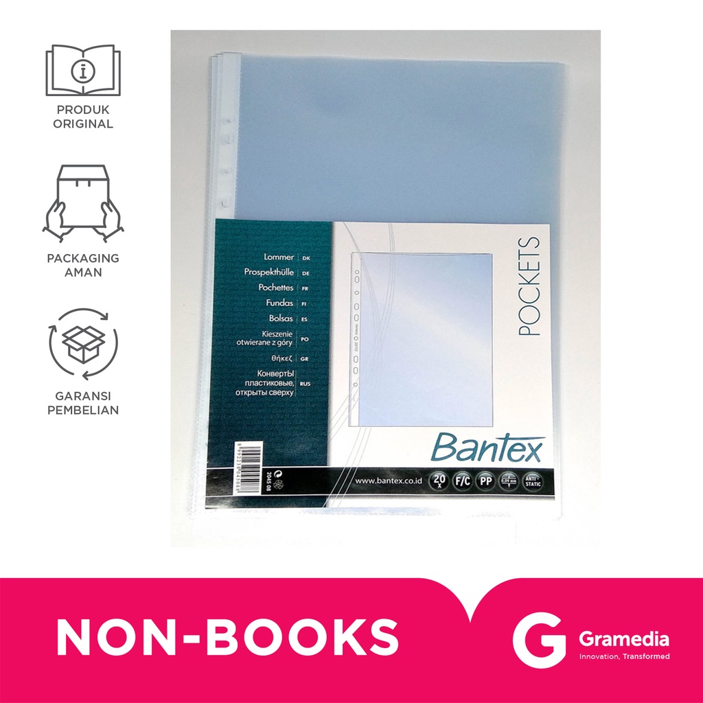

Bantex Pocket Fc Clear 8843/20