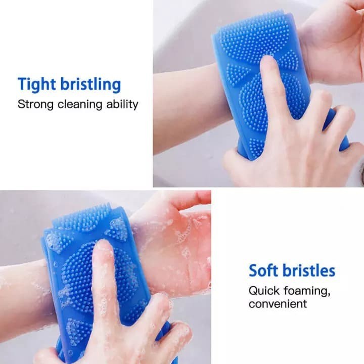 Sabuk Mandi Back Scrubber Rub Towel Belt Shower spons bathroom brush sikat punggung-G357