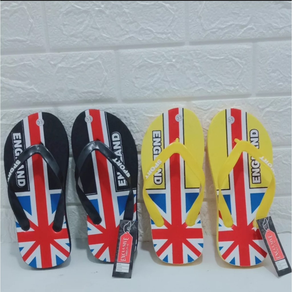 sendal jepit pria terbaru motif bendera England