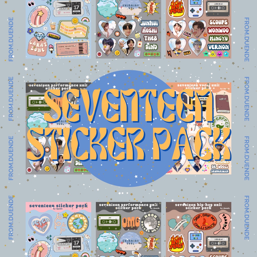 

SEVENTEEN Sticker Deco Pack | Duende