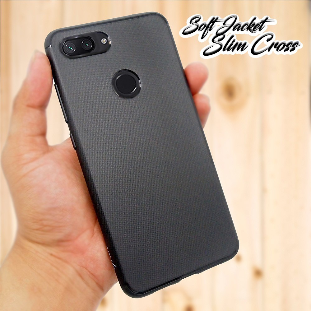 Case Slim CROSS Oppo A53 2020 6.5 inchi Softshell with Frame Line Anti Melar TIDAK LICIN