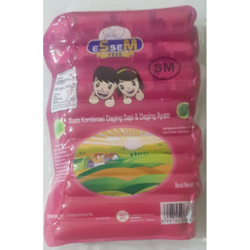 

Essem Food Sosis Kombinasi Daging Sapi & Daging Ayam isi 21 pcs 500 gr